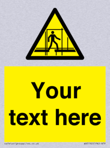 Custom Scaffold Incomplete Sign